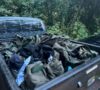 Foto/ Vojna vozila, oružje i municija… – evo šta je sve policija pronašla danas kod agresora na sjeveru zemlje