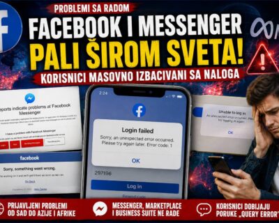 FACEBOOK I MESSENGER PALI ŠIROM SVETA: Korisnici masovno izbacivani sa naloga, prijavljeni problemi od Amerike do Azije!